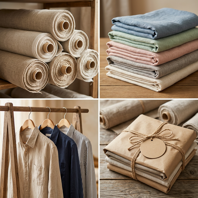 Premium linen fabrics by Pinky Textile